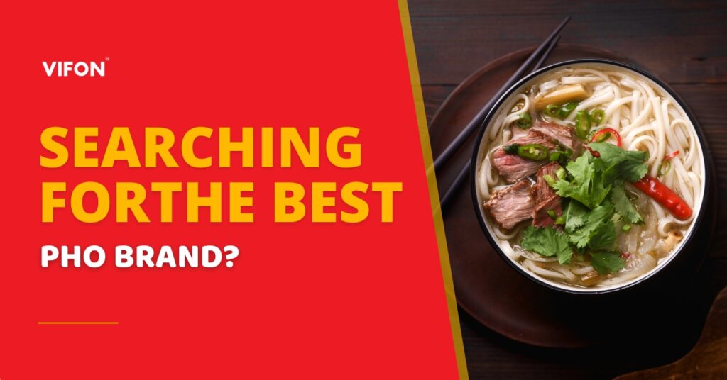 Searching for the Best Pho Brand? 1 Vifon blog banner with pho bowl