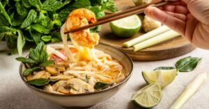 Searching for the Best Pho Brand? 1 (bowl of shrimp pho)