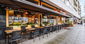 How Much Is Pho? Restaurant vs. Homemade – Which One Saves You More? 2 Outdoor dining area of a modern restaurant