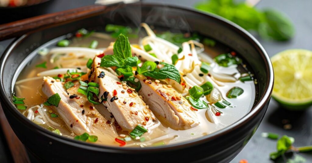 Gluten-Free Cup O’ Noodles: How VIFON Brings Flavor Without Compromise 2 gluten free instant noodles – VIFON pho chicken bowl close up