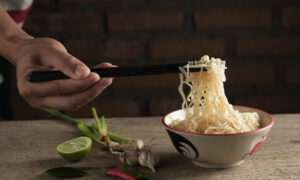Vietnamese Instant Ramen: A Quick Taste of Authentic Flavor 3 Toppings for Vietnamese instant ramen including spinach and eggs, showing customization options.